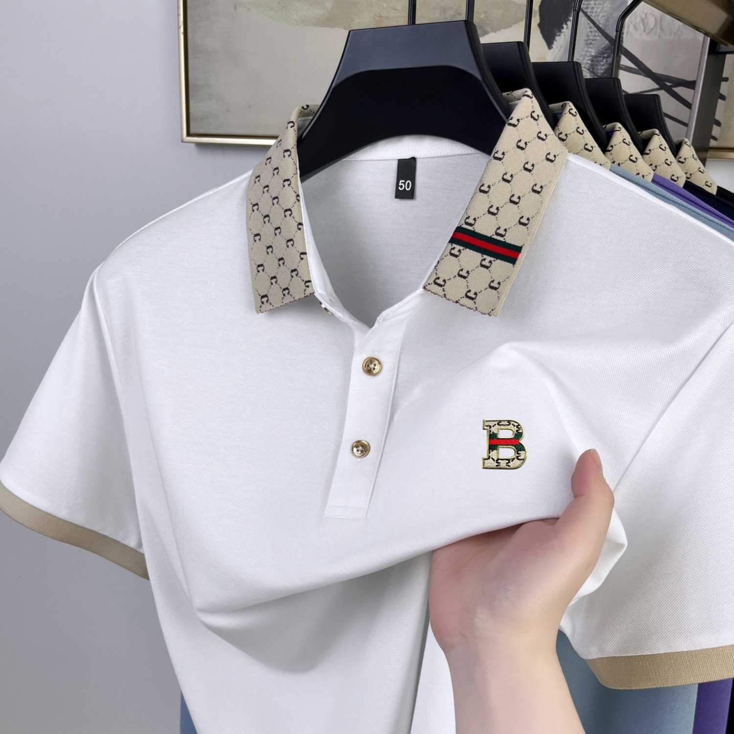 Summer Clothing Men Linen - High end brand men's short sleeve