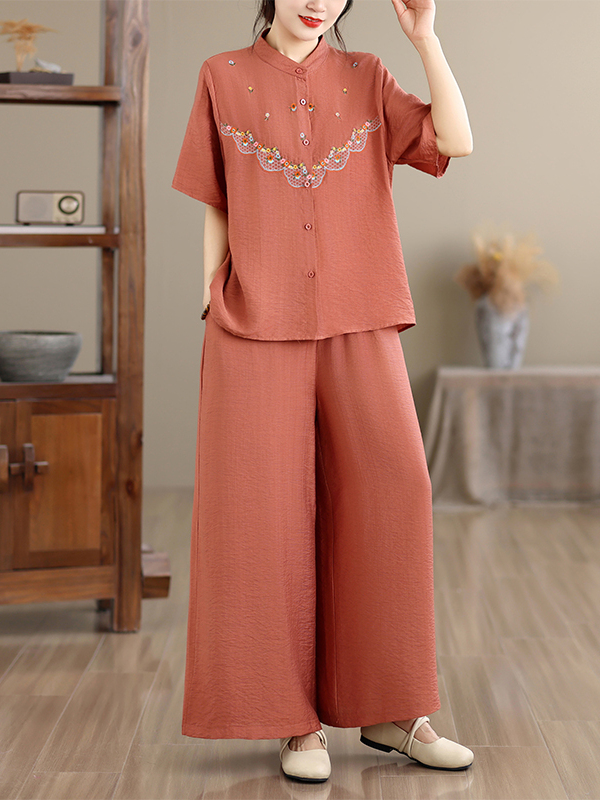 Summer Clothing Linen - Embroidered Cotton Linen Summer 2026 New