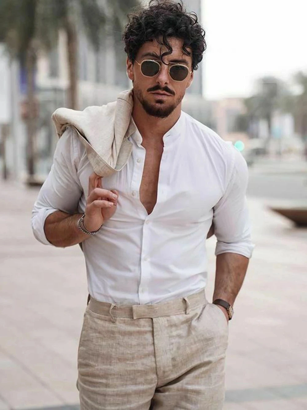 Summer Beach Business Linen Me – Summer Clothing Men Linen Bewertung und Preis