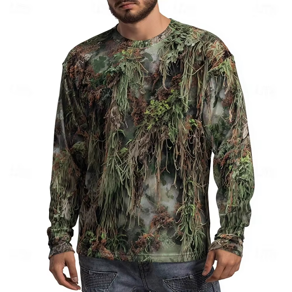 Men's Camo Animal Print Long S – Summer Clothing Long Sleeve Bewertung und Preis