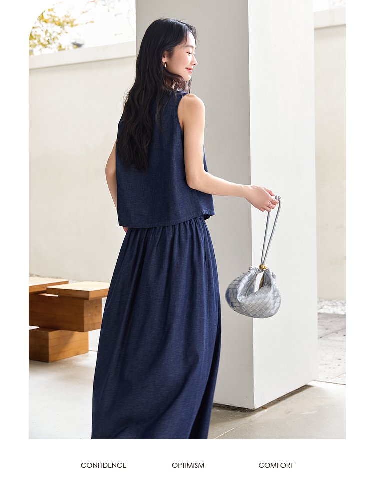 VIMLY Summer 2 Piece Denim Ski – Summer Clothing Linen Bewertung und Preis