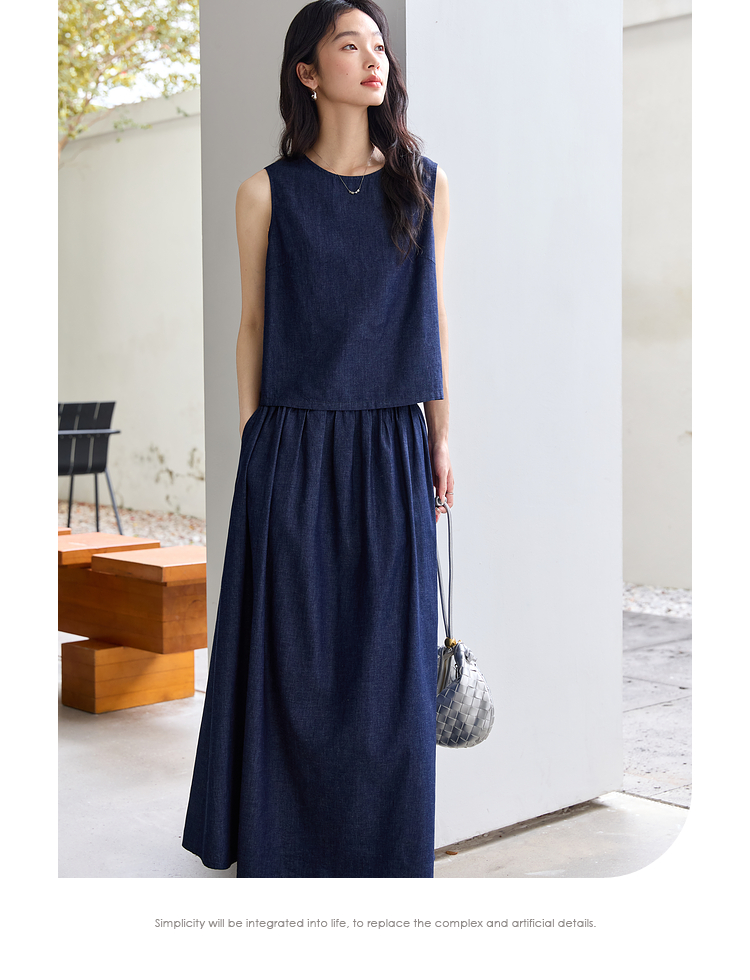 VIMLY Summer 2 Piece Denim Ski – Summer Clothing Linen Bewertung und Preis