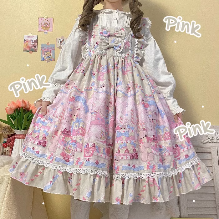 Kawaii Lolita Dress Strap JSK  – Summer Victorian Clothing Bewertung und Preis