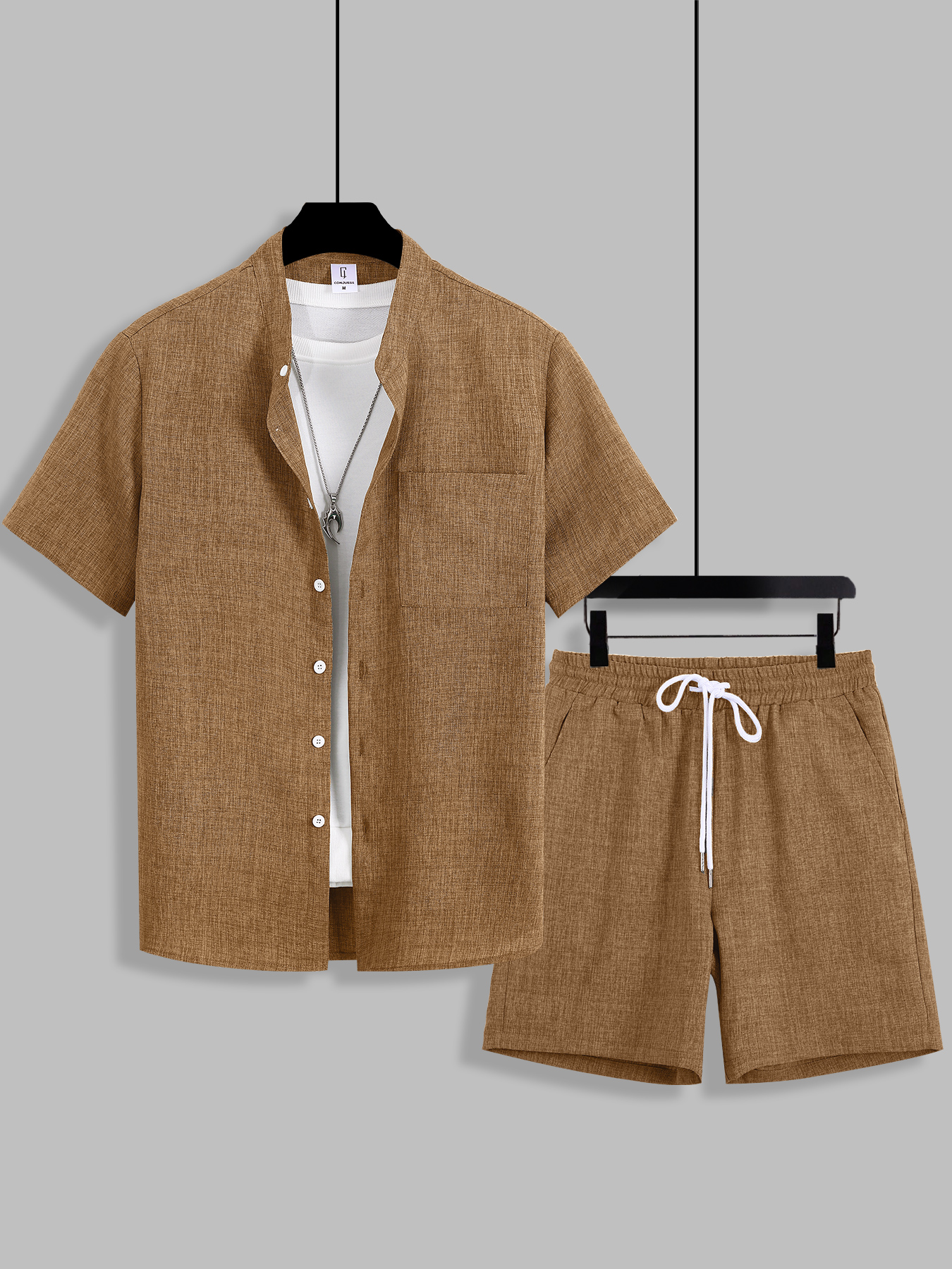 Summer Men's Cotton Linen Text – Summer Clothing Linen Bewertung und Preis