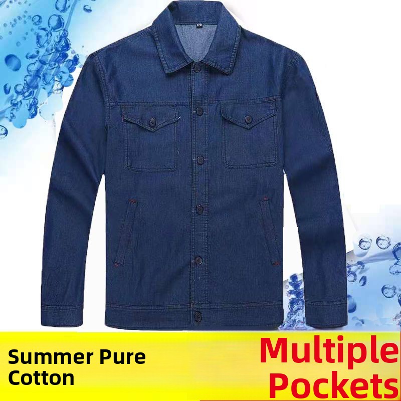 Lightweight Summer Denim Workw – Summer Clothing Long Sleeve Bewertung und Preis
