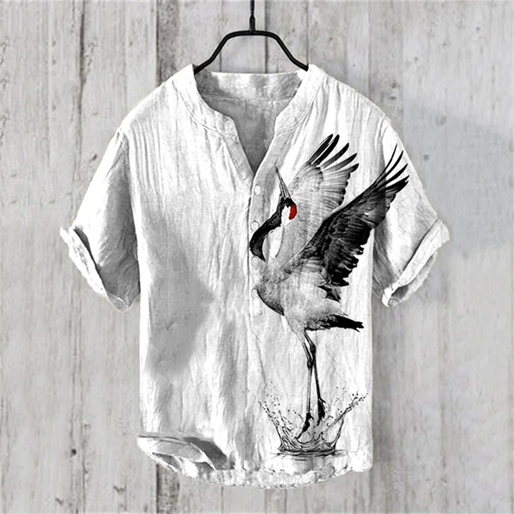 Men's short-sleeved POLO shirt – Summer Clothing Men Linen Bewertung und Preis
