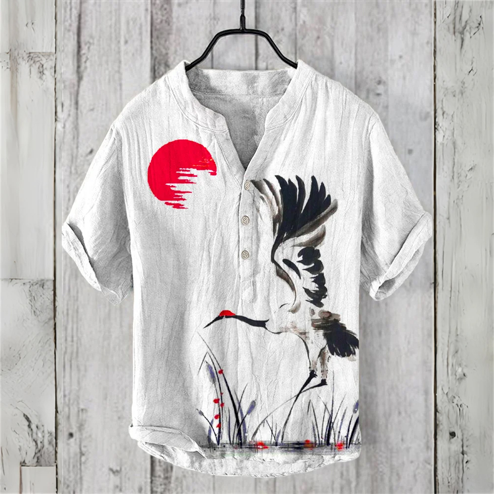 Men's short-sleeved POLO shirt – Summer Clothing Men Linen Bewertung und Preis