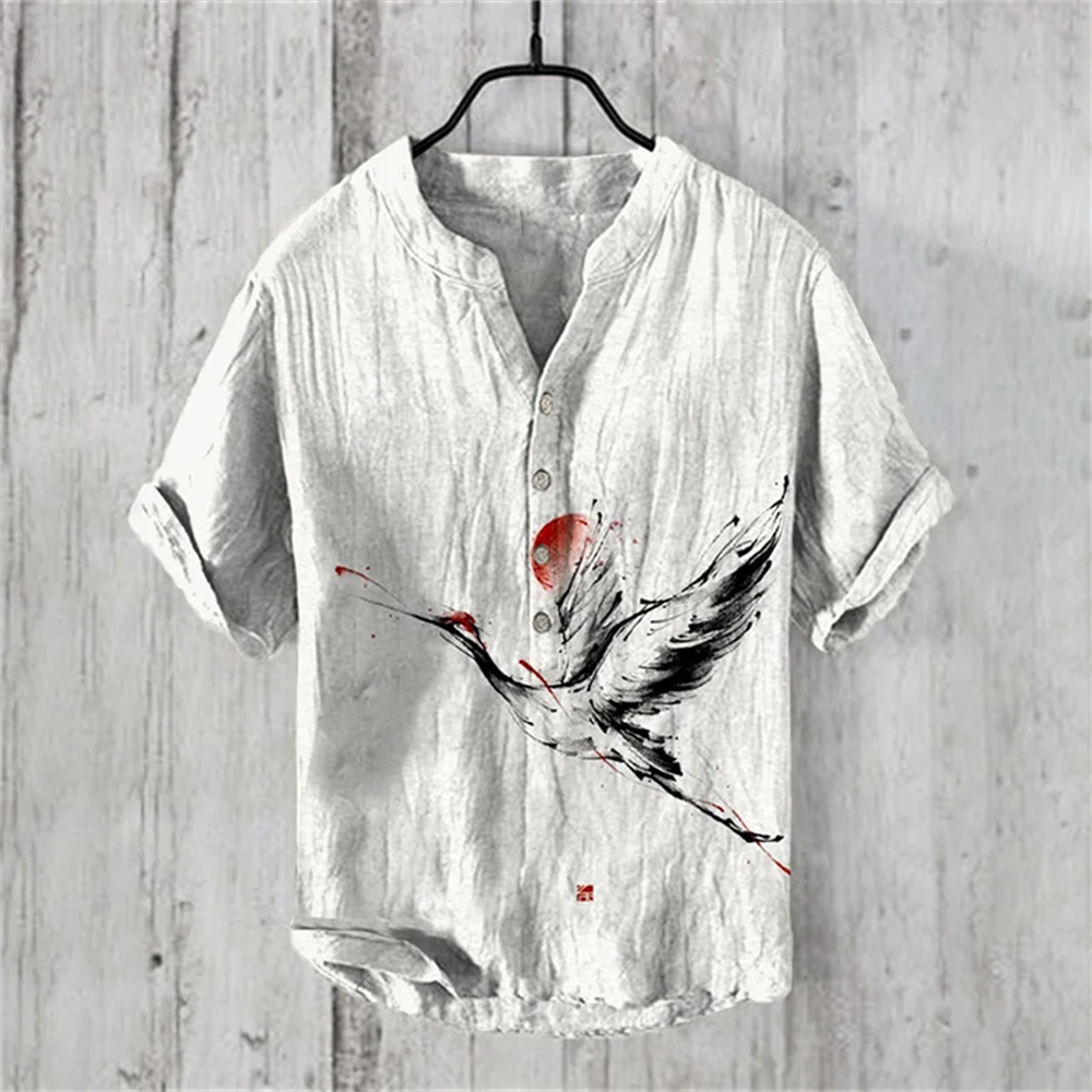 Men's short-sleeved POLO shirt – Summer Clothing Men Linen Bewertung und Preis
