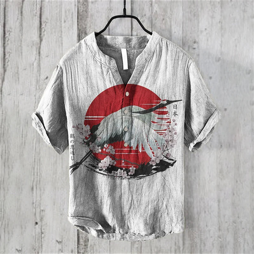 Men's short-sleeved POLO shirt – Summer Clothing Men Linen Bewertung und Preis