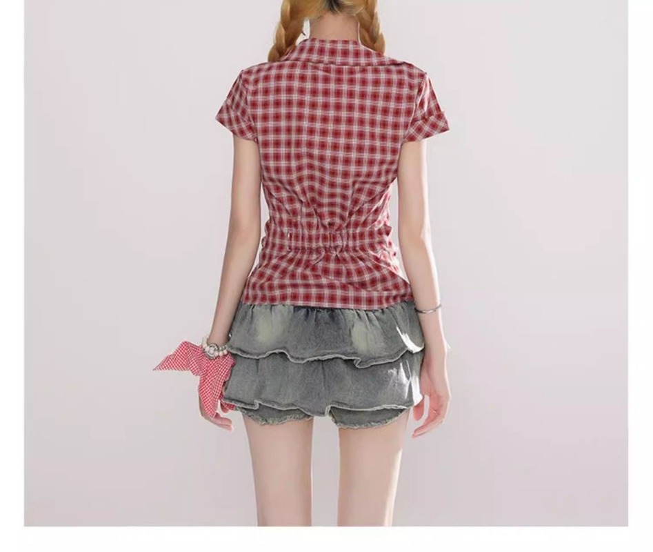 Harajuku Vintage Gothic Plaid  – Summer Goth Clothing Bewertung und Preis
