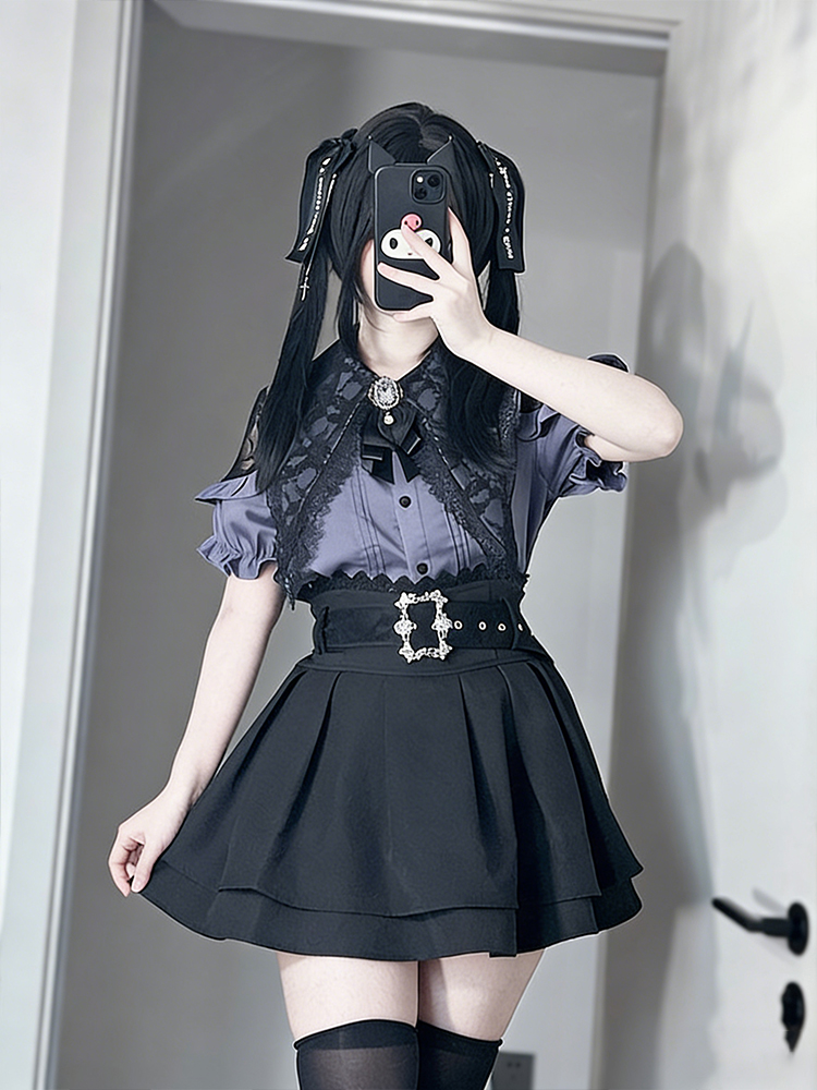 Gothic Style Shoulder Bared Sh – Summer Goth Clothing Bewertung und Preis