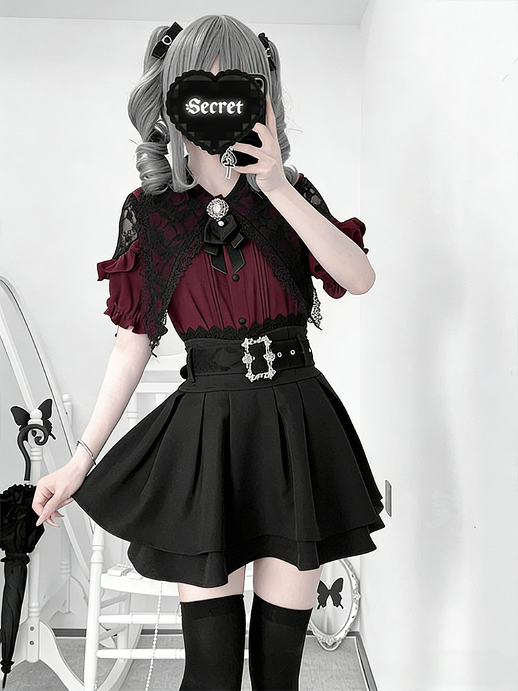 Gothic Style Shoulder Bared Sh – Summer Goth Clothing Bewertung und Preis