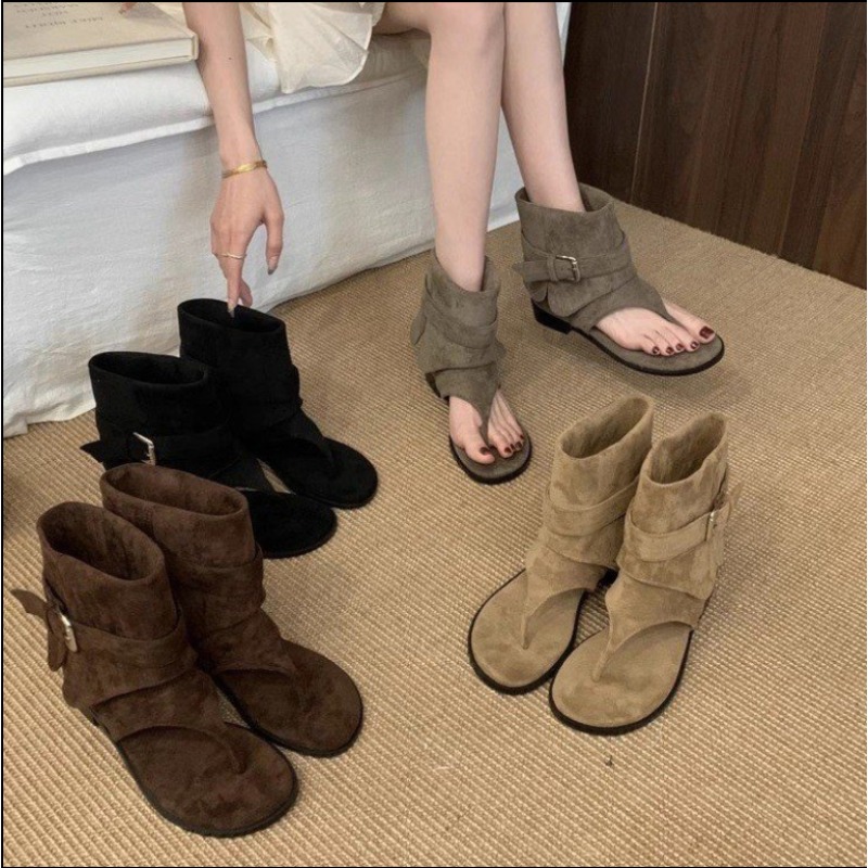 2025Spring Clip Toe Flats Sand – Summer Clothing Modest Bewertung und Preis