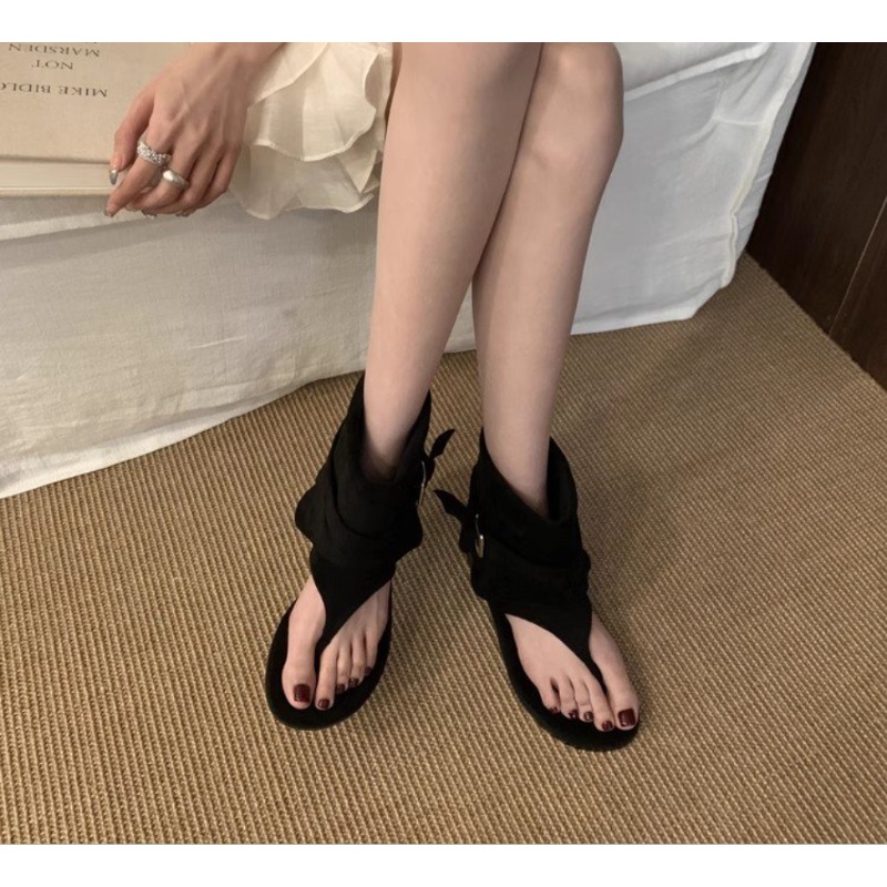 2025Spring Clip Toe Flats Sand – Summer Clothing Modest Bewertung und Preis