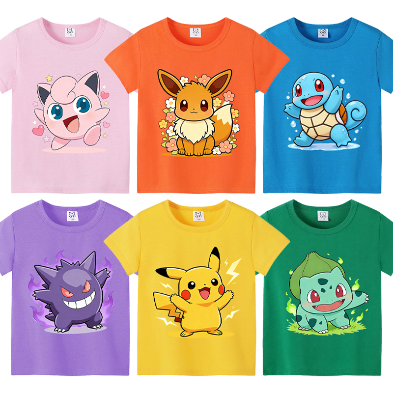 Anime Pokemons Kawaii T-shirts – Summer Clothing Gifts Bewertung und Preis