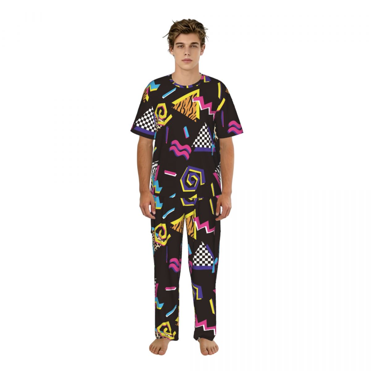 Men Pajamas Suit Short Sleeved – Summer Clothing Long Sleeve Bewertung und Preis