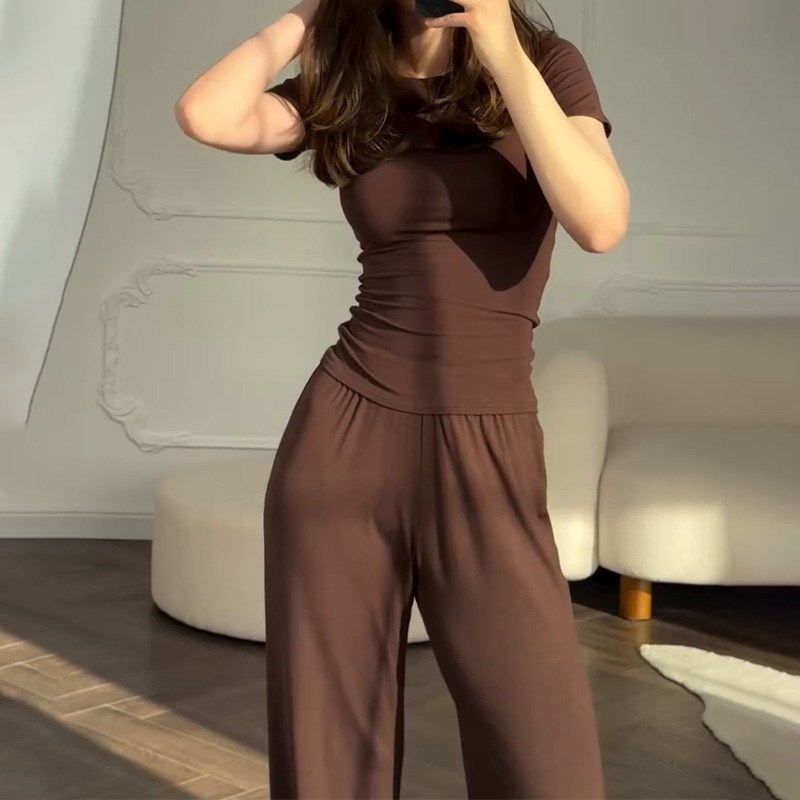 Casual Long Pants Suits Women  – Summer House Clothing Bewertung und Preis