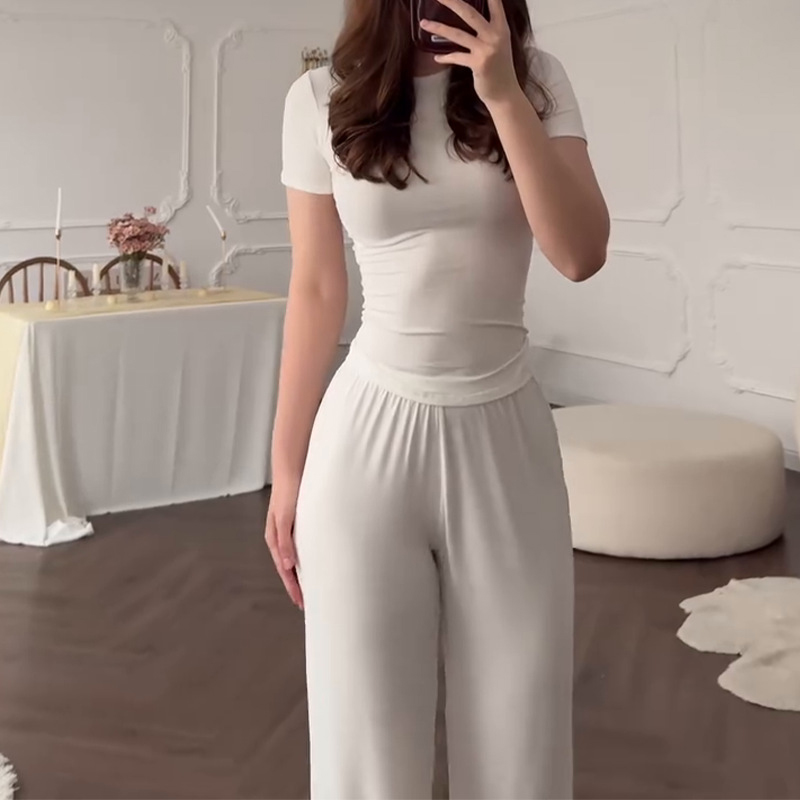 Casual Long Pants Suits Women  – Summer House Clothing Bewertung und Preis