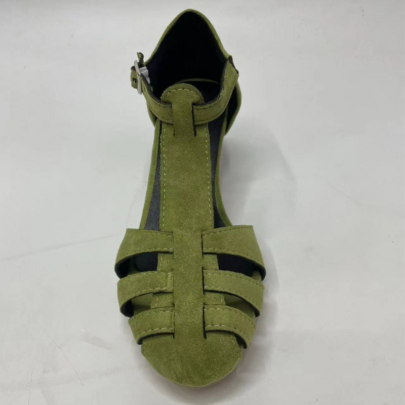 Women's Green Suede Kitten Hee – Summer Clothing Modest Bewertung und Preis