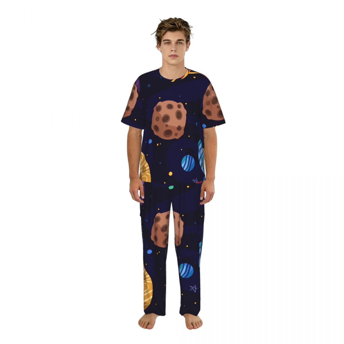 Men Pajamas Suit Short Sleeved – Summer Clothing Cartoon Bewertung und Preis