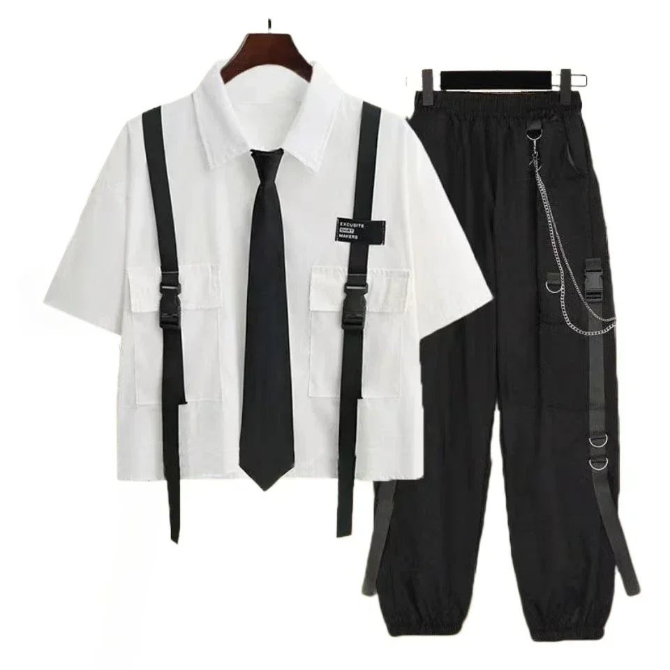 Casual Cargo Pants Suit for Wo – Summer Goth Clothing Bewertung und Preis