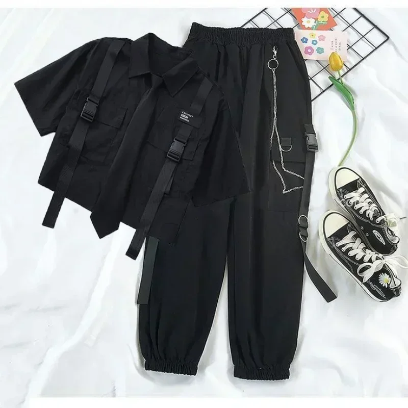 Casual Cargo Pants Suit for Wo – Summer Goth Clothing Bewertung und Preis