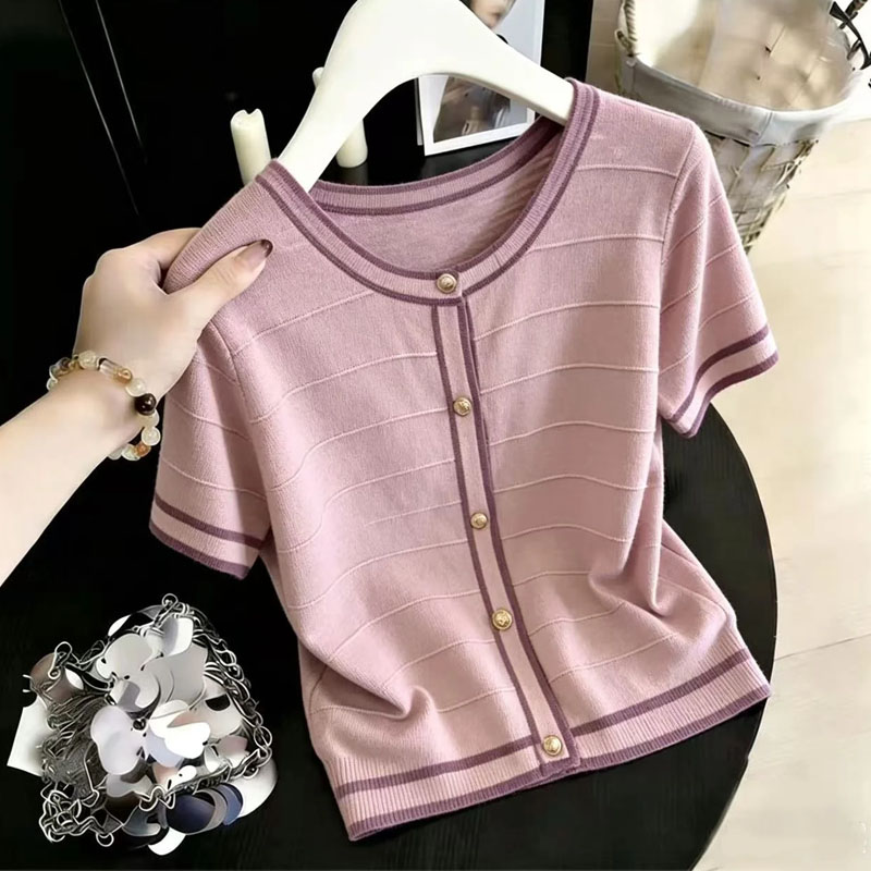 Women Clothing Short Sleeve Kn – Summer Clothing Yarn Bewertung und Preis