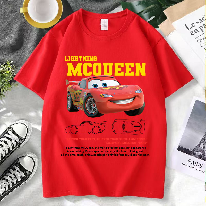 Lightning Mcqueen Red Hip Hop  – Summer Clothing Gifts Bewertung und Preis