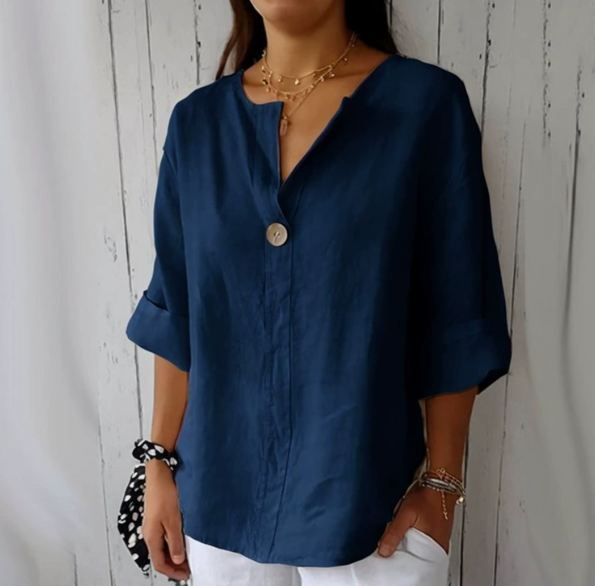 Plus Size Women's V-Neck Cotto – Summer Clothing Linen Bewertung und Preis