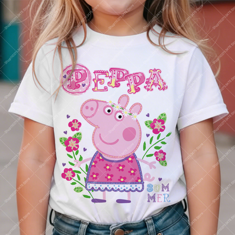 Kids Girl Cute Cotton T-shirt  – Summer Clothing Cartoon Bewertung und Preis