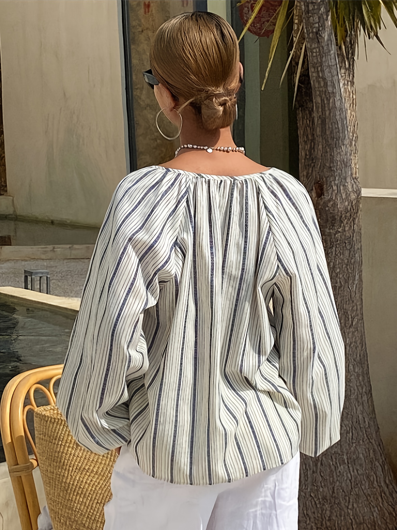 Women's Casual Striped Linen B – Summer Clothing Men Linen Bewertung und Preis