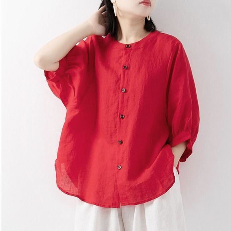 Cotton and linen shirt women's – Summer Clothing Linen Bewertung und Preis