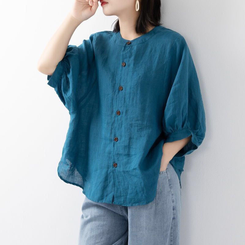 Cotton and linen shirt women's – Summer Clothing Linen Bewertung und Preis