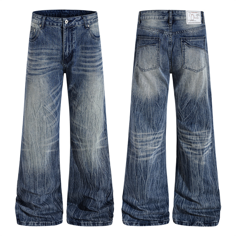 Washed Bootcut Jeans For Man S – Summer Clothing Drip Bewertung und Preis