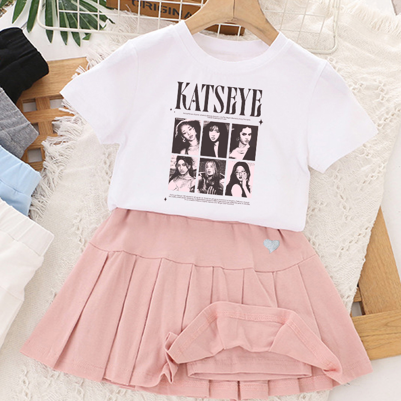Kpop K-KATSEYE T-shirt+short S – Summer Clothing Gifts Bewertung und Preis