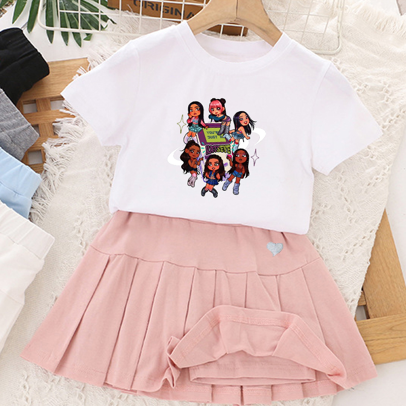Kpop K-KATSEYE T-shirt+short S – Summer Clothing Gifts Bewertung und Preis