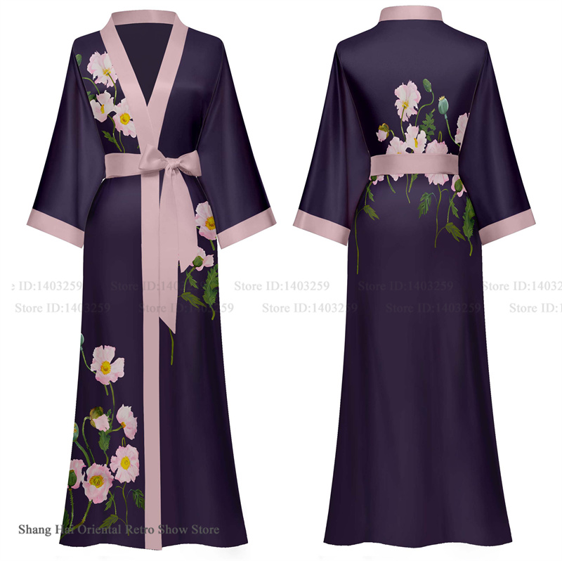 Plus Size Women Long Robe Prin – Summer House Clothing Bewertung und Preis