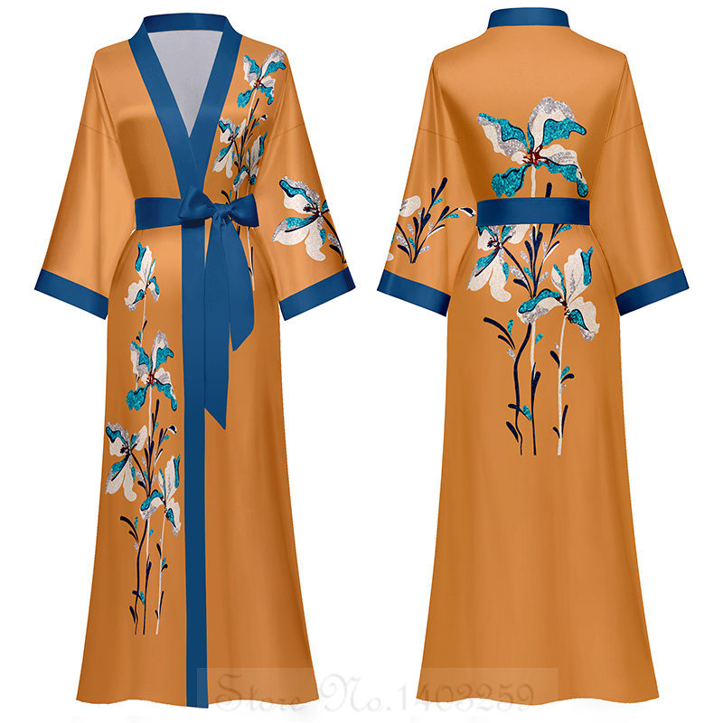 Plus Size Women Long Robe Prin – Summer House Clothing Bewertung und Preis
