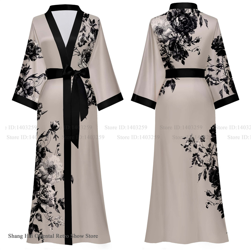 Plus Size Women Long Robe Prin – Summer House Clothing Bewertung und Preis