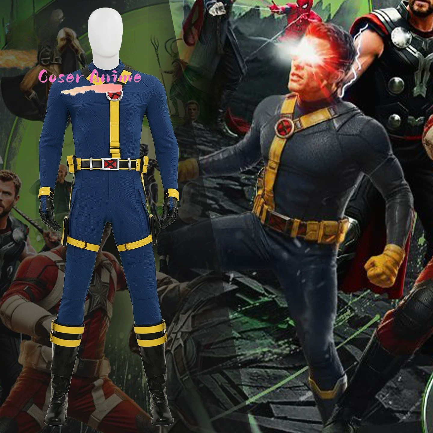 Scott Summers Cyclops Cosplay  – Summer Clothing Cartoon Bewertung und Preis