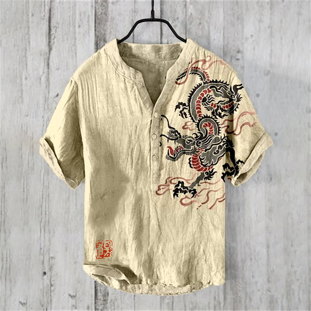 Men's short-sleeved POLO shirt – Summer Clothing Men Linen Bewertung und Preis