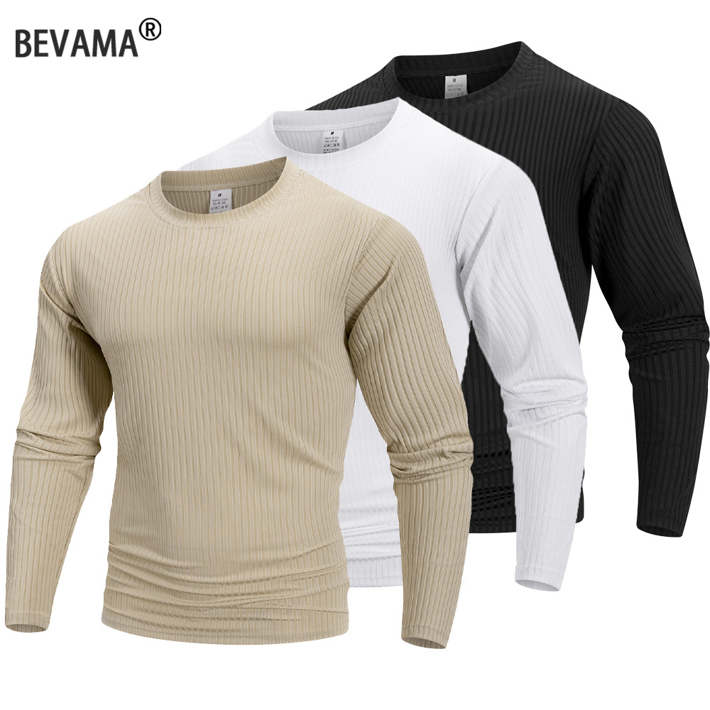 Spring Summer Men's Crew Neck  – Summer Clothing Long Sleeve Bewertung und Preis