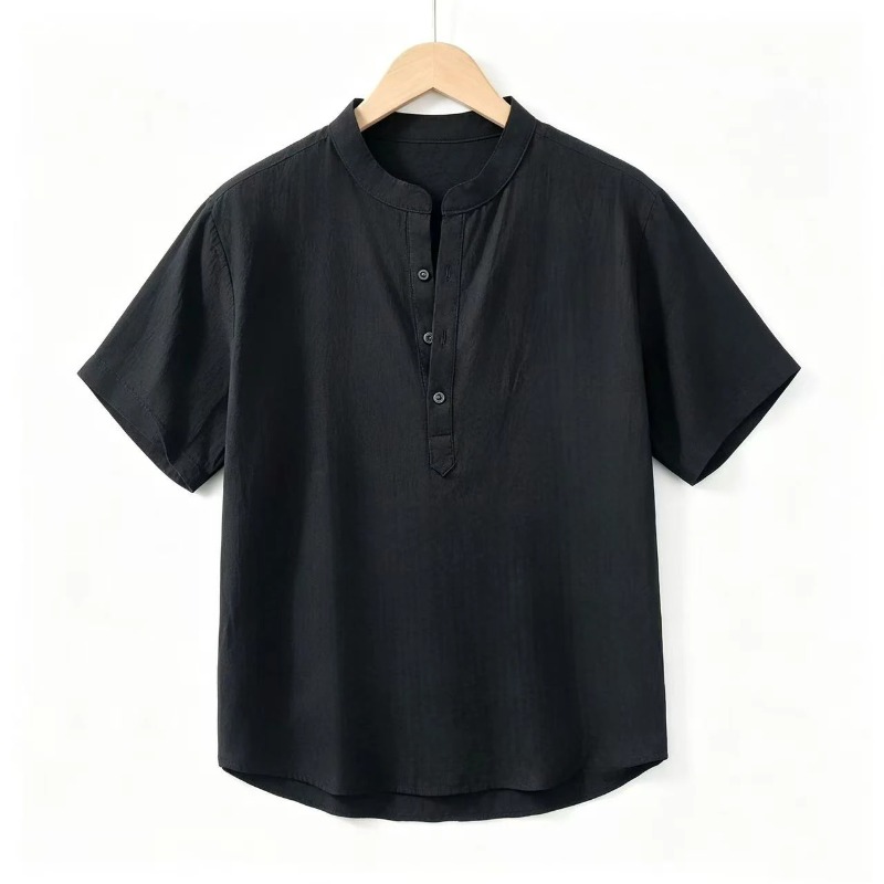 Men Cotton Linen Short-Sleeve  – Summer Clothing Linen Bewertung und Preis