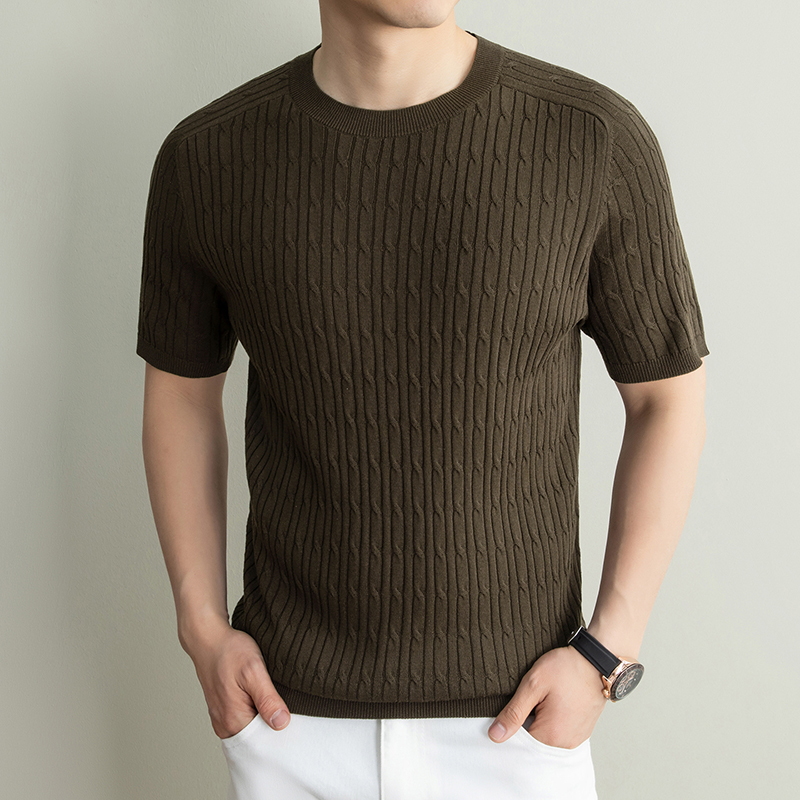 Old Money Wind Short Sleeve T- – Summer Clothing Men Linen Bewertung und Preis