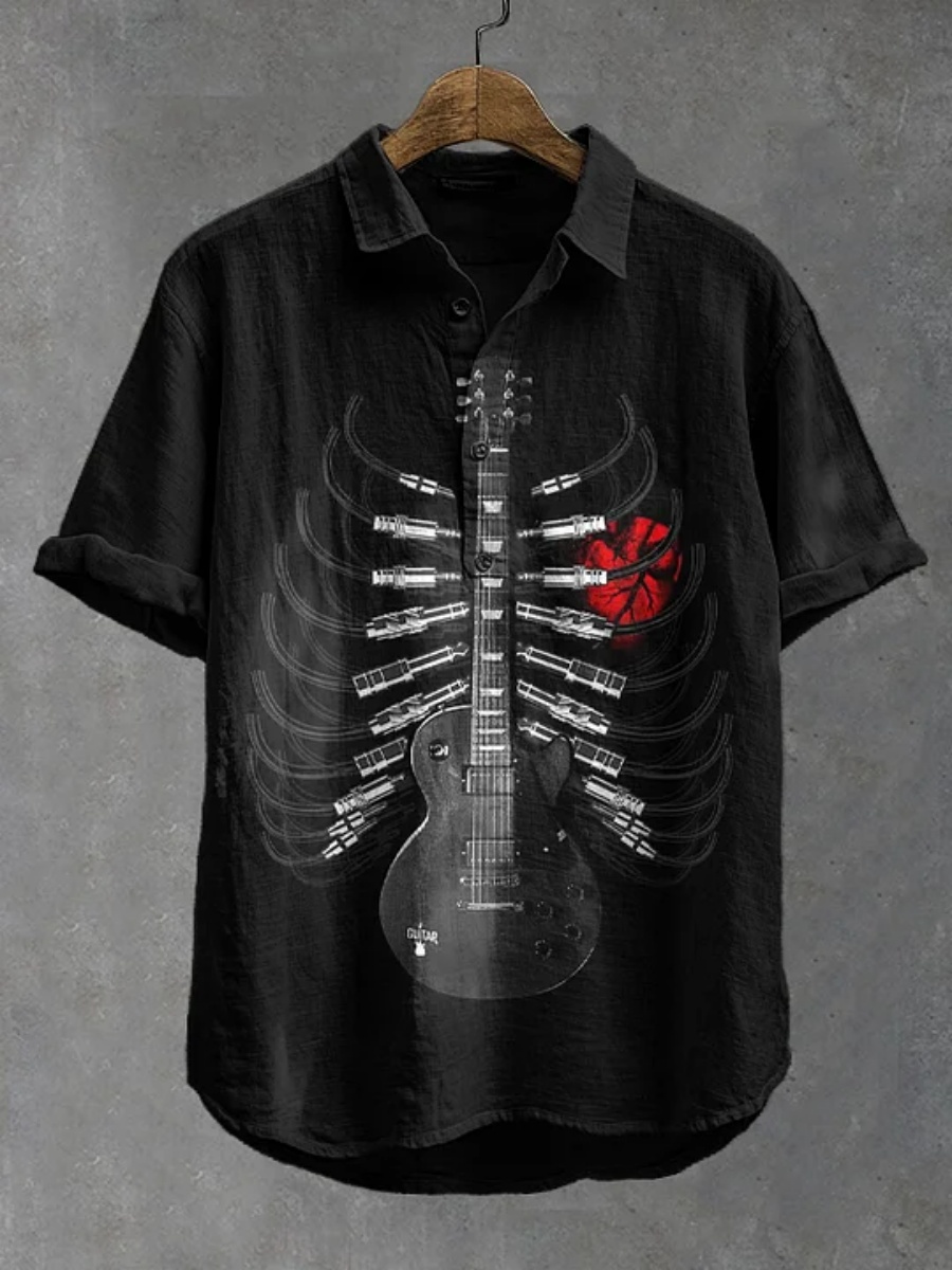 Men's polo shirt octopus print – Summer Clothing Men Linen Bewertung und Preis