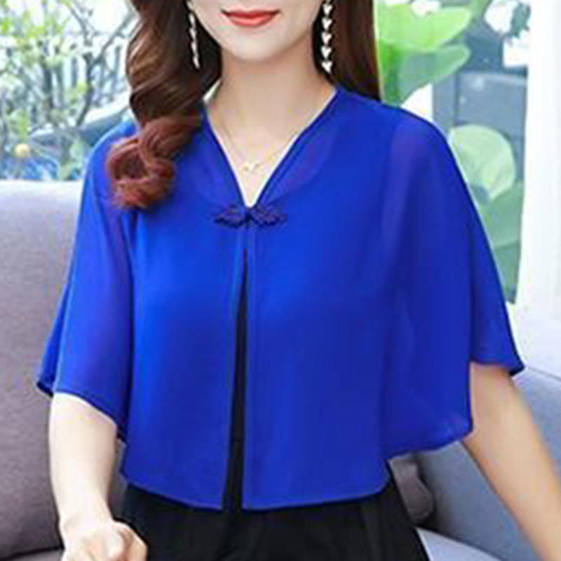 Spring Chiffon Short Outer Wea – Summer Clothing Wear Bewertung und Preis