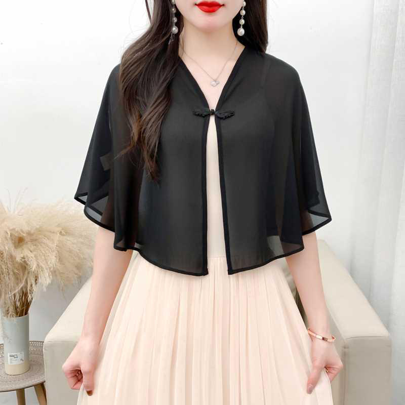 Spring Chiffon Short Outer Wea – Summer Clothing Wear Bewertung und Preis