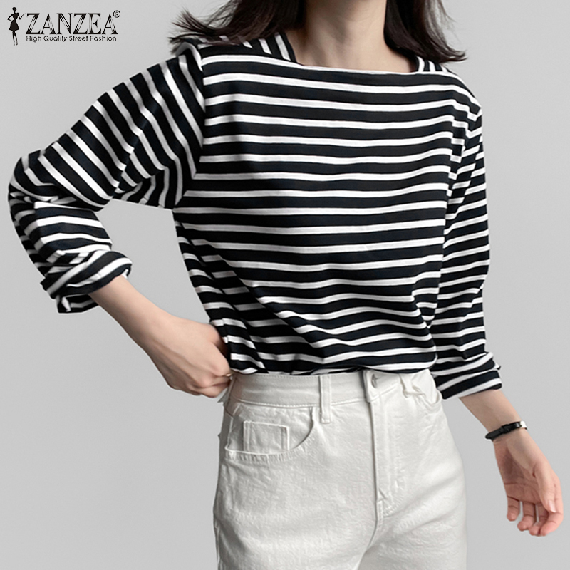 ZANZEA Woman Casual Striped Bl – Summer Clothing Wear Bewertung und Preis