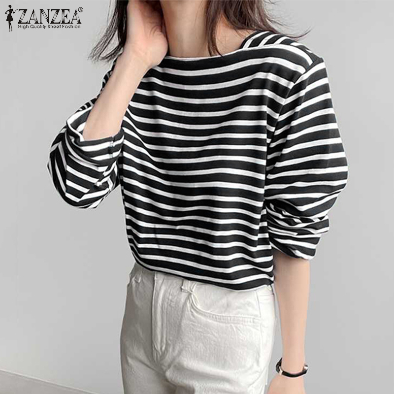 ZANZEA Woman Casual Striped Bl – Summer Clothing Wear Bewertung und Preis