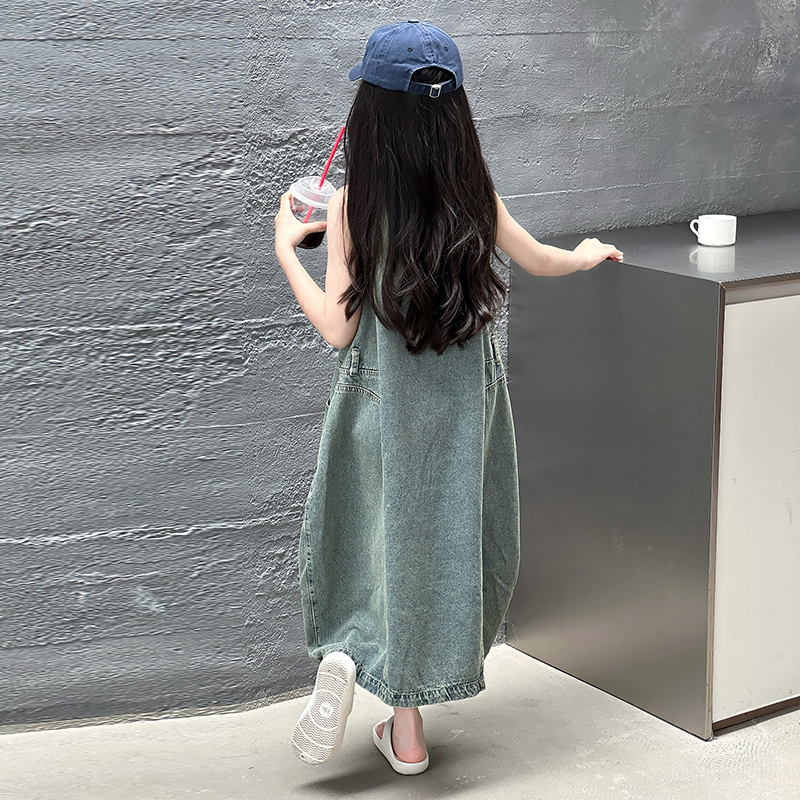Vintage Blue Children Girls Hi – Summer Clothing Linen Bewertung und Preis